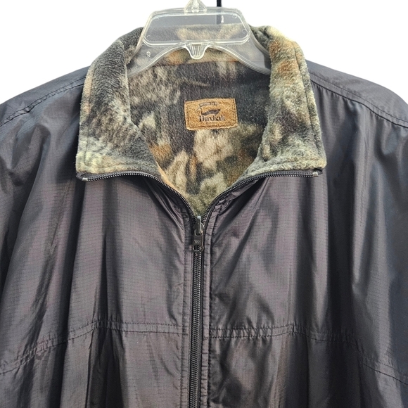 Duxbak Reversible Jacket Men's Large Camo Fleece Anorak Coat Gorpcore - Picture 2 of 13